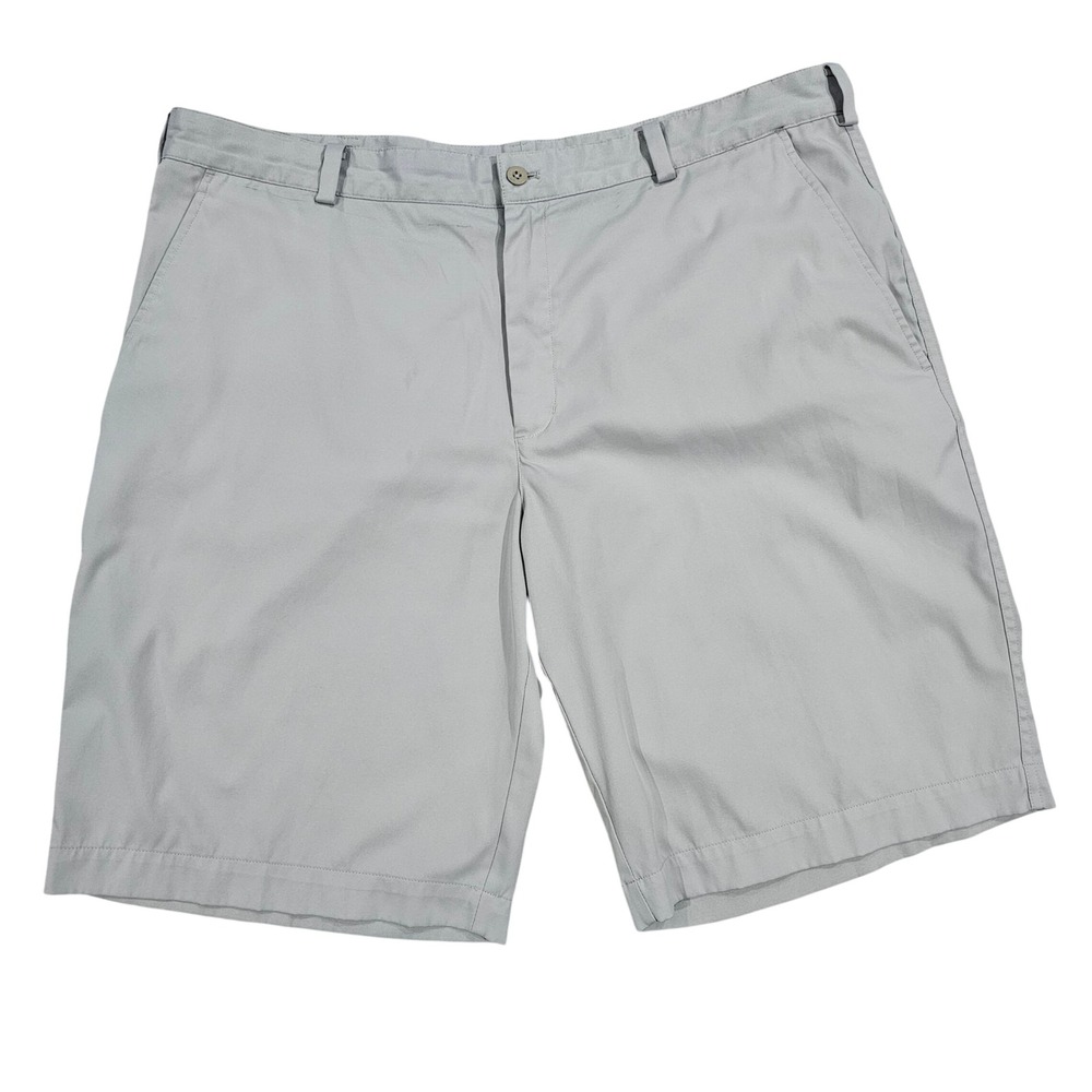 Nike Golf Men 38 Gray Dri-FIT Performance Athletic Golf Shorts Flat Front